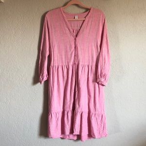 Pink Old Navy Button Down Dress